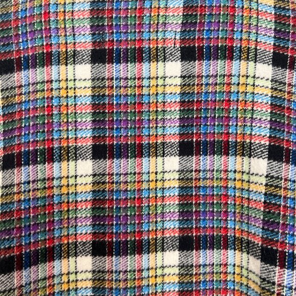 Outerknown Blanket Shirt Sierra Flannel Oversized Plaid Light Shacket Top Pride - Picture 7 of 10